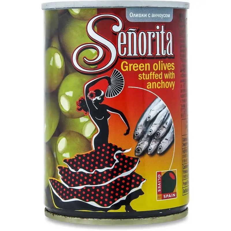 Оливки Senoritaг анчоу з/б 280г